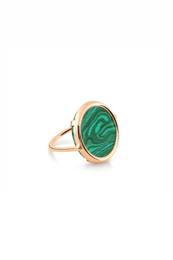 Bague circle malachite Ginette NY